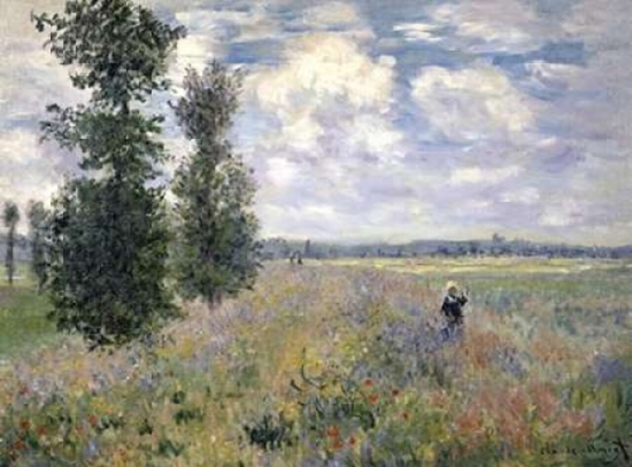 The Poppy Field Argenteuil Poster Print by Claude Monet - Item # VARPDX278718